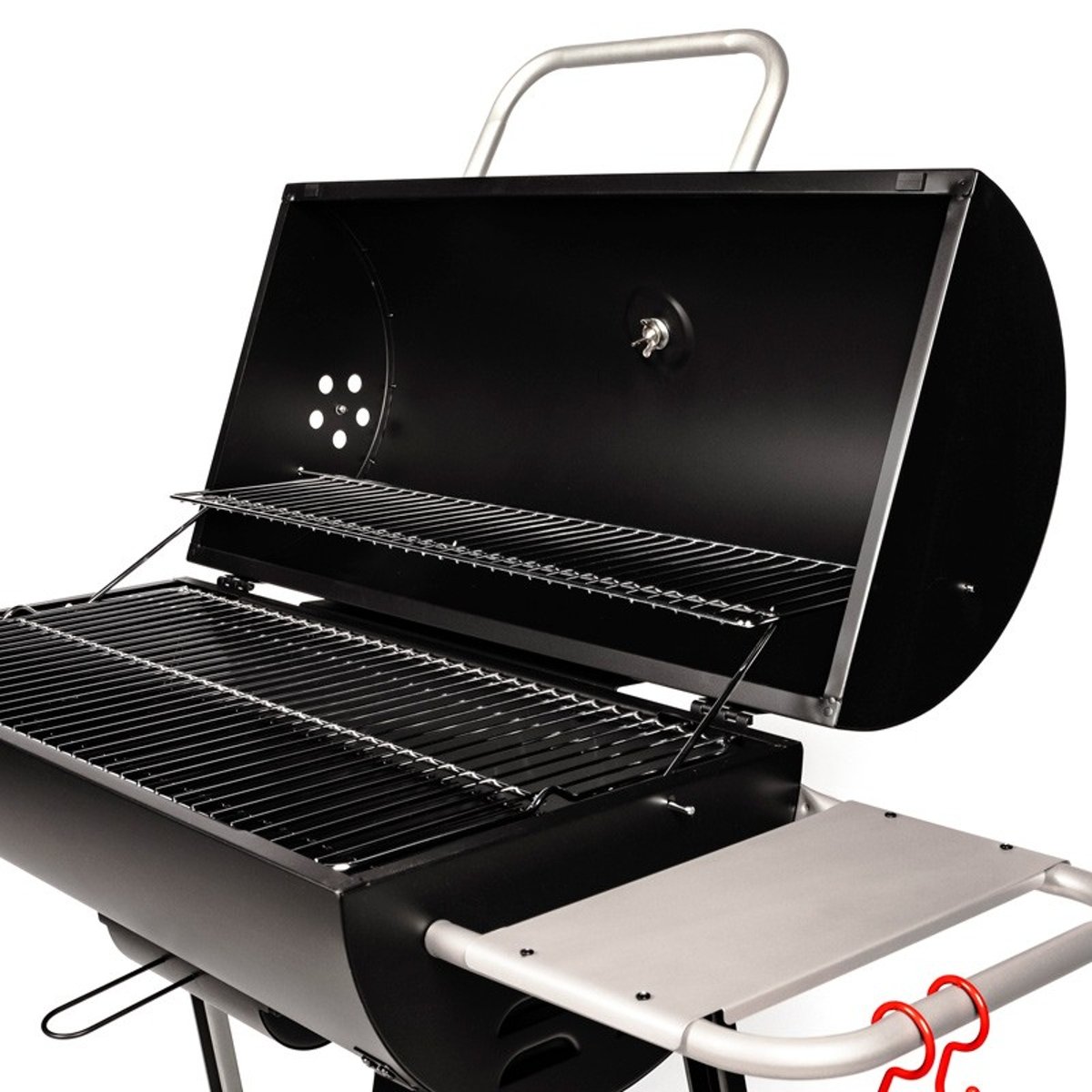 Barbecue à charbon avec couvercle noir, SOMAGIC