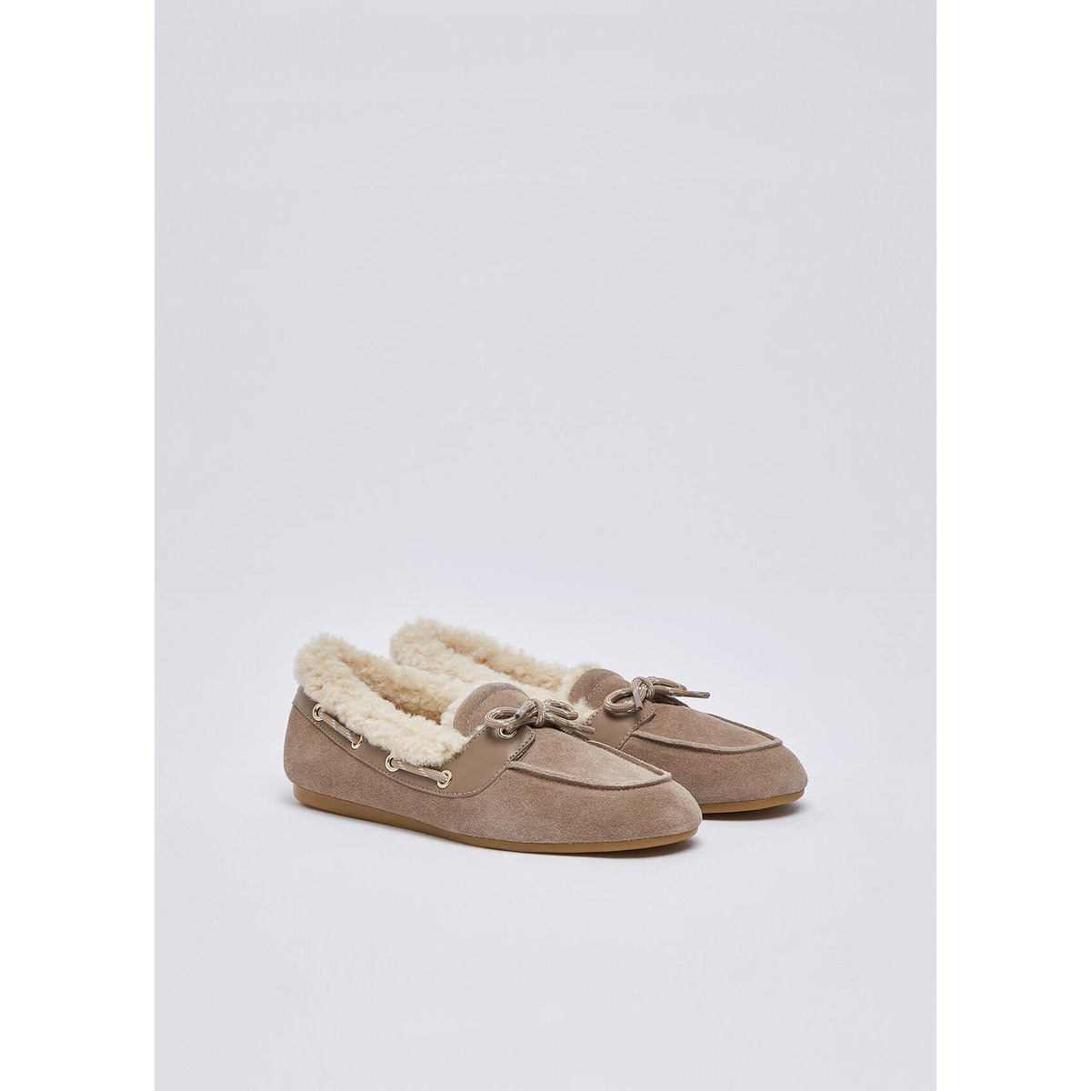 Mocassins warm en daim havane, LIU JO