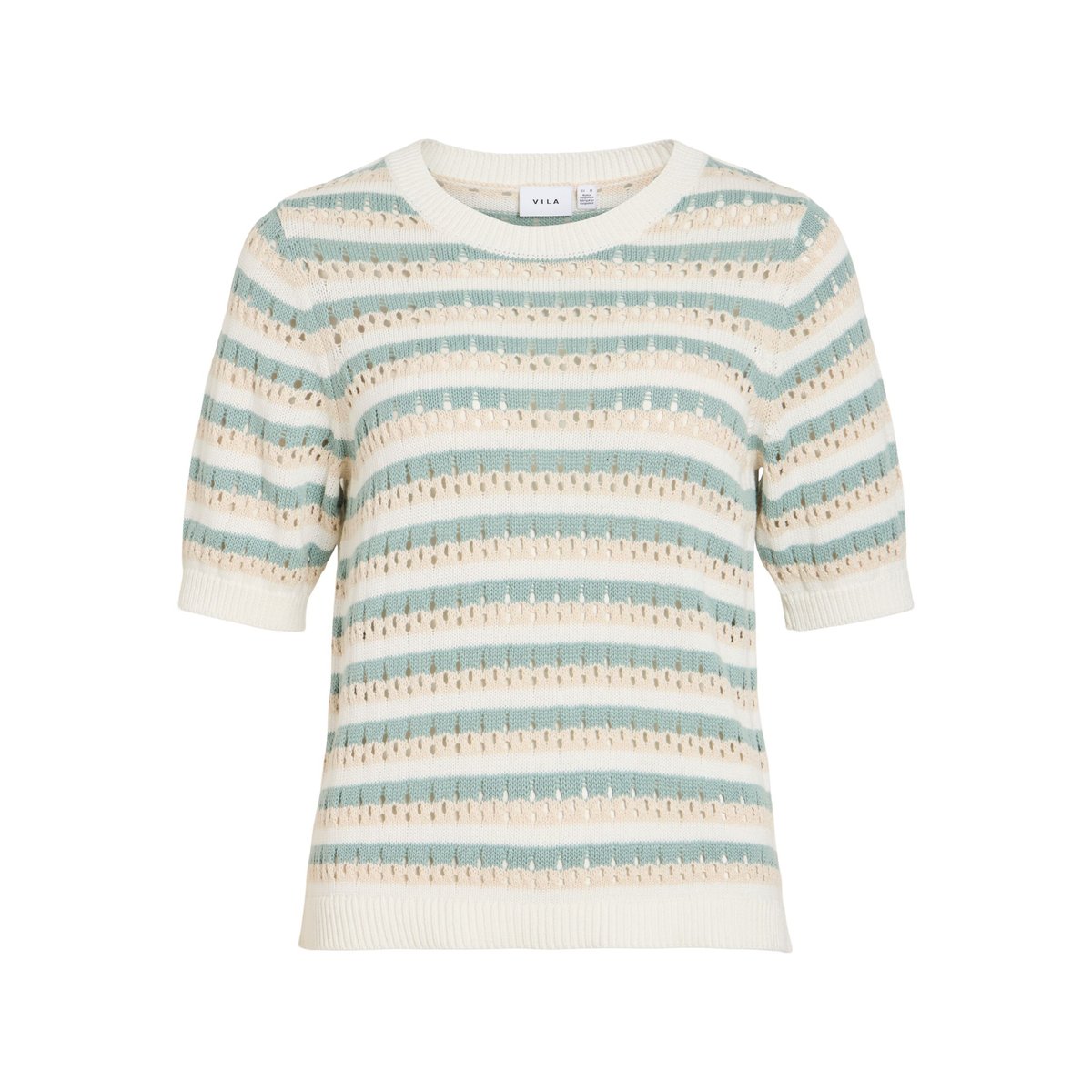 Top En Maille blanc - snow white1, VILA