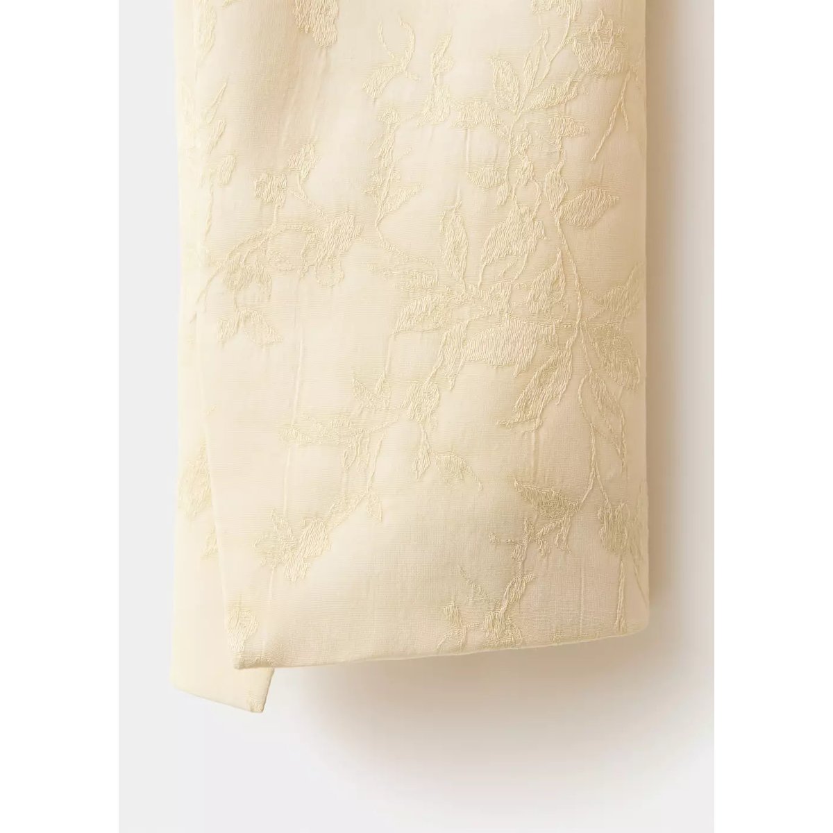 Blazer jacquard bouton ivoire, MANGO
