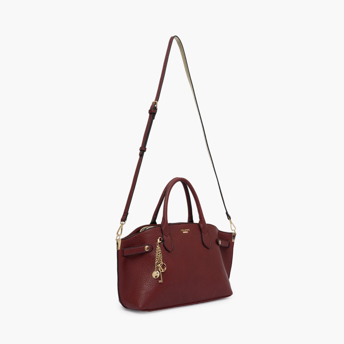 Sac shopper Todora M doré,rouge, LOLLIPOPS
