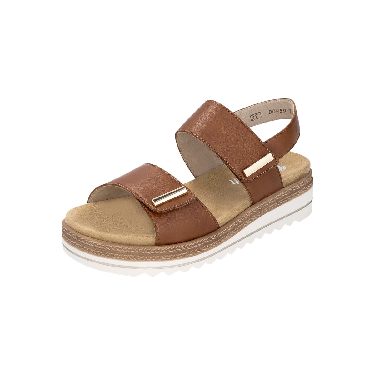 Sandales Cuir Lugano marron, REMONTE