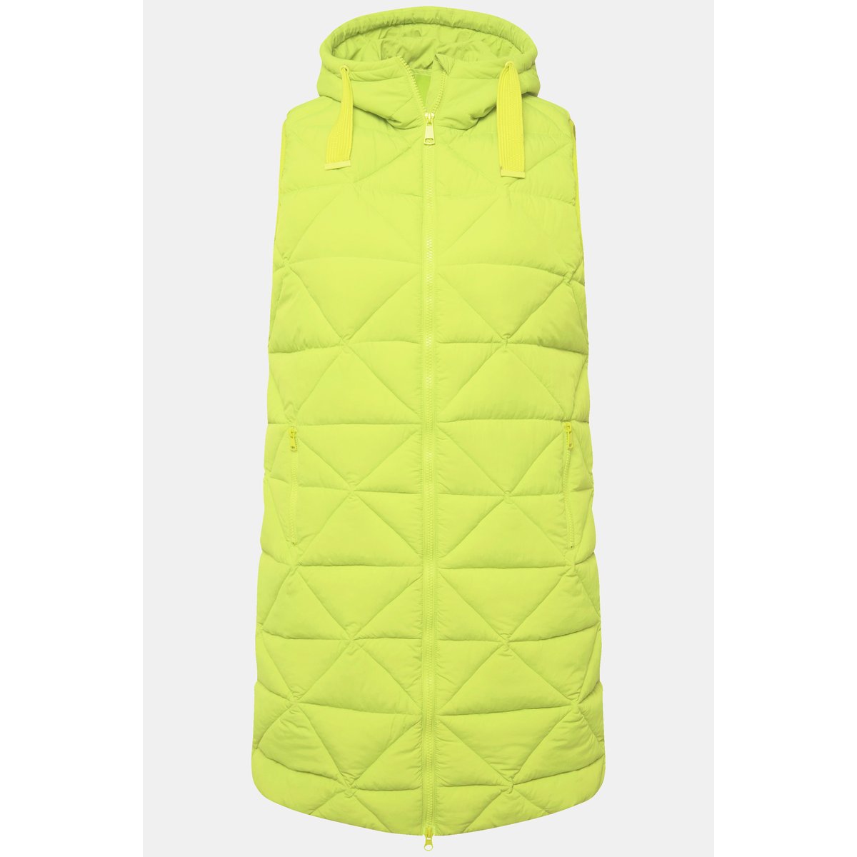 Longue veste matelassée sans manches. vert pomme, ULLA POPKEN