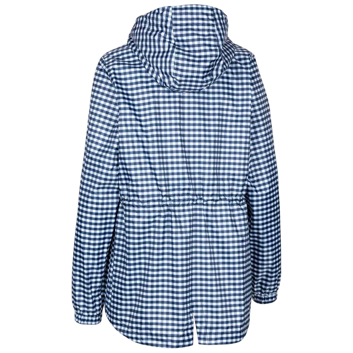 Imperméable à capuche ajustable motif/style à carreaux NIGGLE bleu marine, TRESPASS