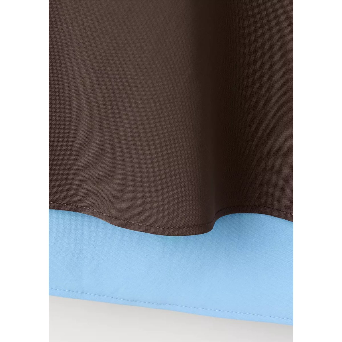 Robe à superposition de liens à nouer marron, MANGO