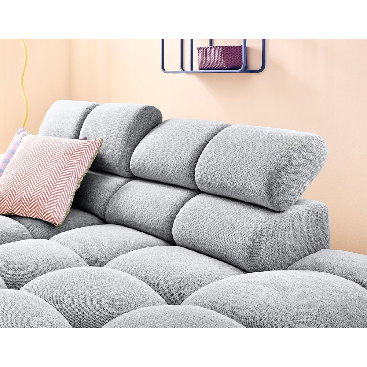 Canapé d'Angle droit 4 places - MATERA gris, BEST MOBILIER