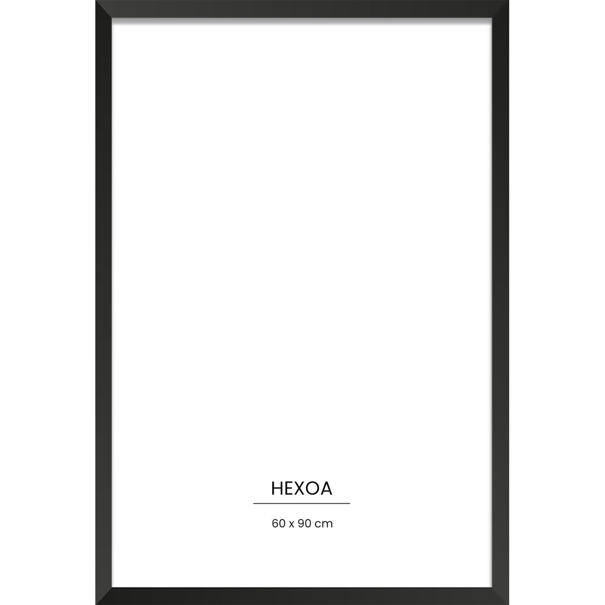Cadre bois Noir 60x90cm cadre seul, HEXOA