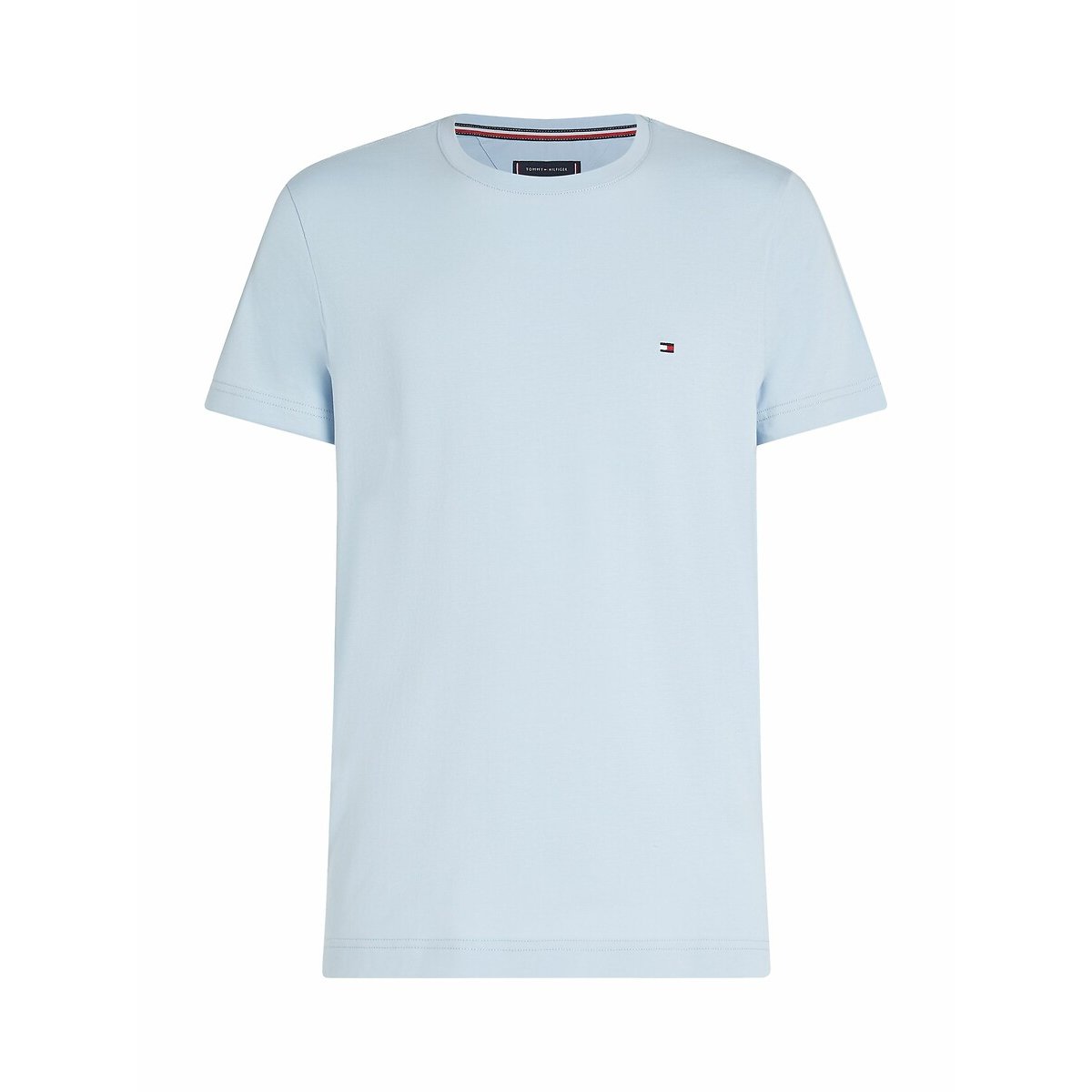Slim T-shirt stretch lichtblauw, TOMMY HILFIGER