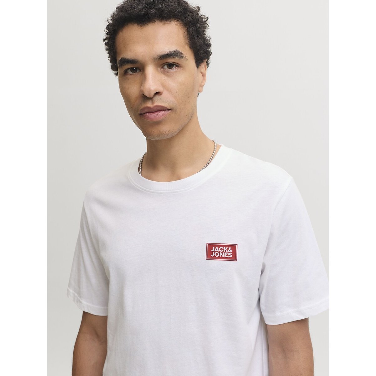 T-Shirt Rush, mit Rundhalsausschnitt weiss, JACK & JONES