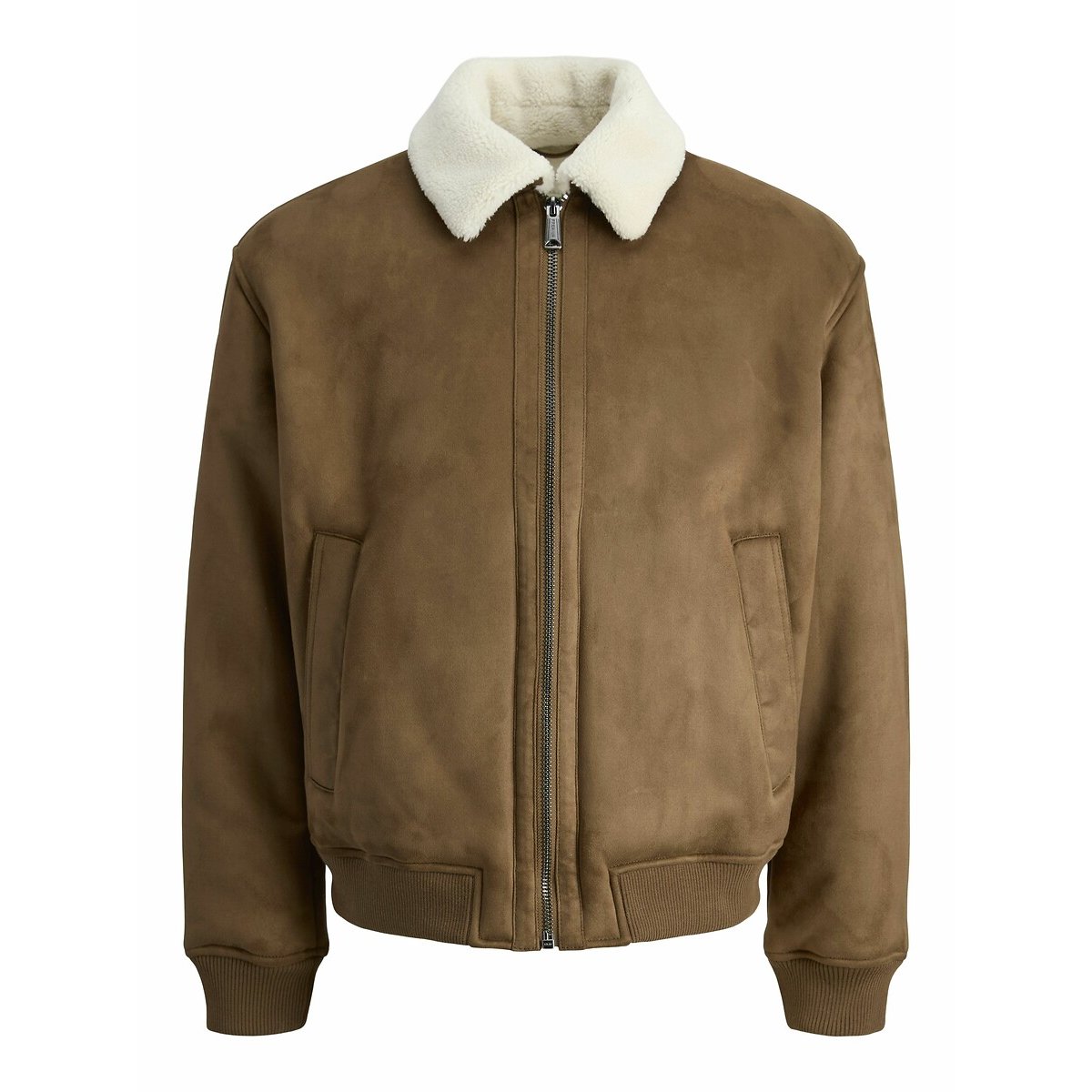Bomber Jacket with Sherpa Lining camel, JACK & JONES