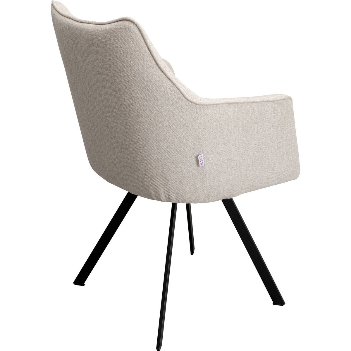Chaise avec accoudoirs pivotante, MODINO beige, KARE DESIGN