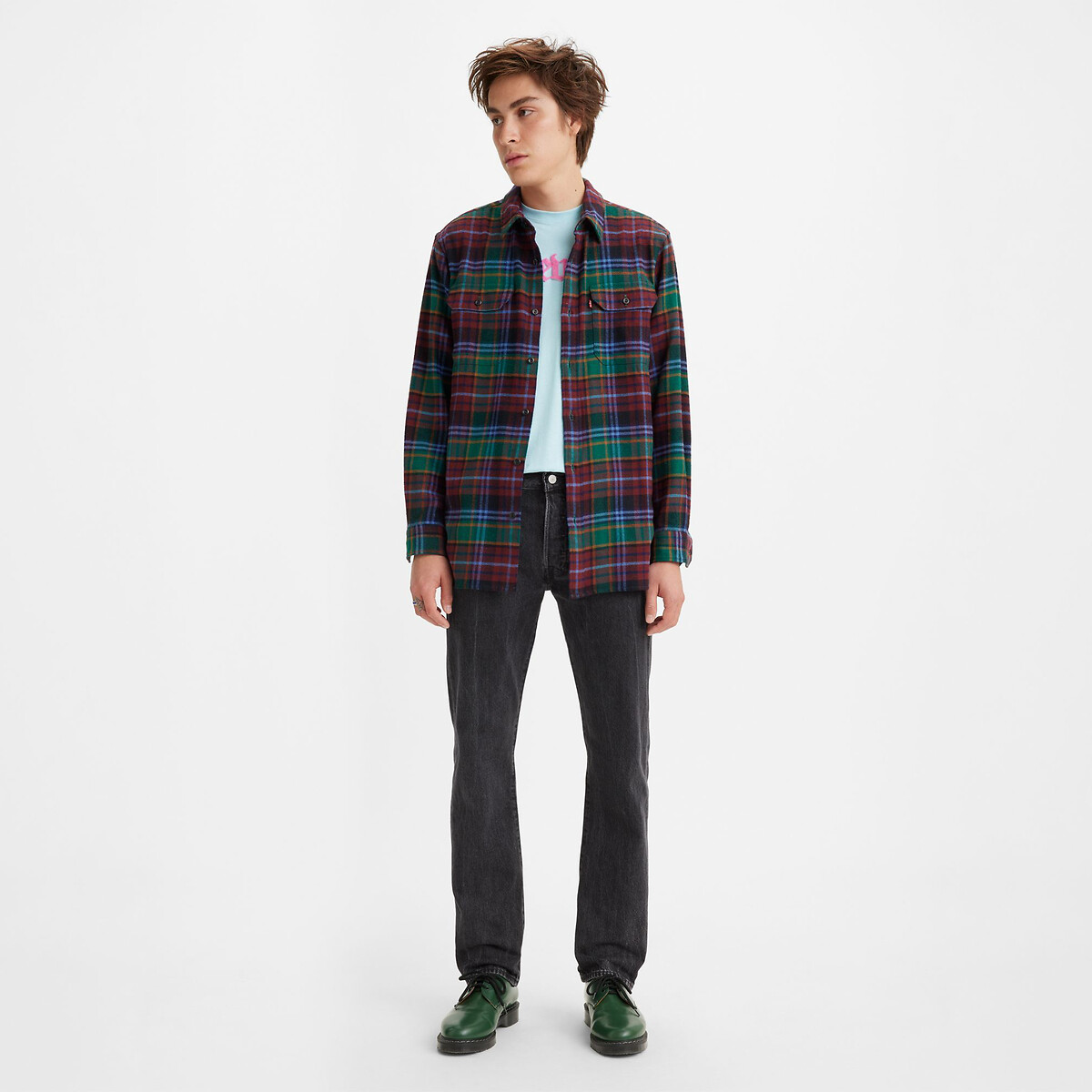 Jean droit 501® black worn in, LEVI'S