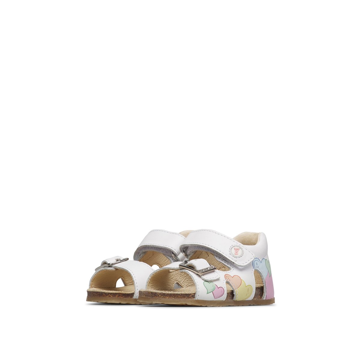 Sandales en cuir BYMIA blanc-, FALCOTTO