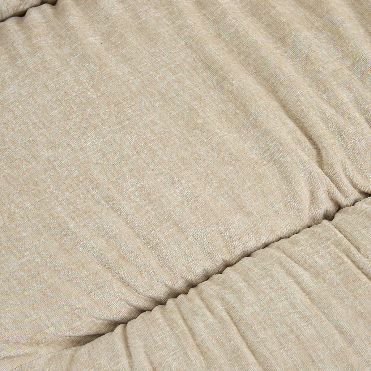Loungestoel-element voor modulaire bank, in gevlamd chenille, SWEETY beige , LA REDOUTE INTERIEURS
