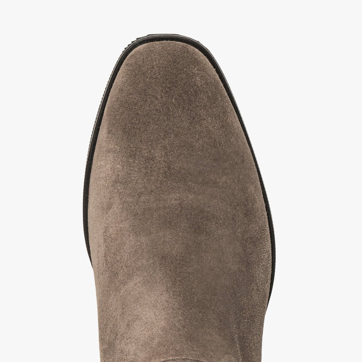 Botte Plate en cuir VALERIE gris taupe, BOCAGE