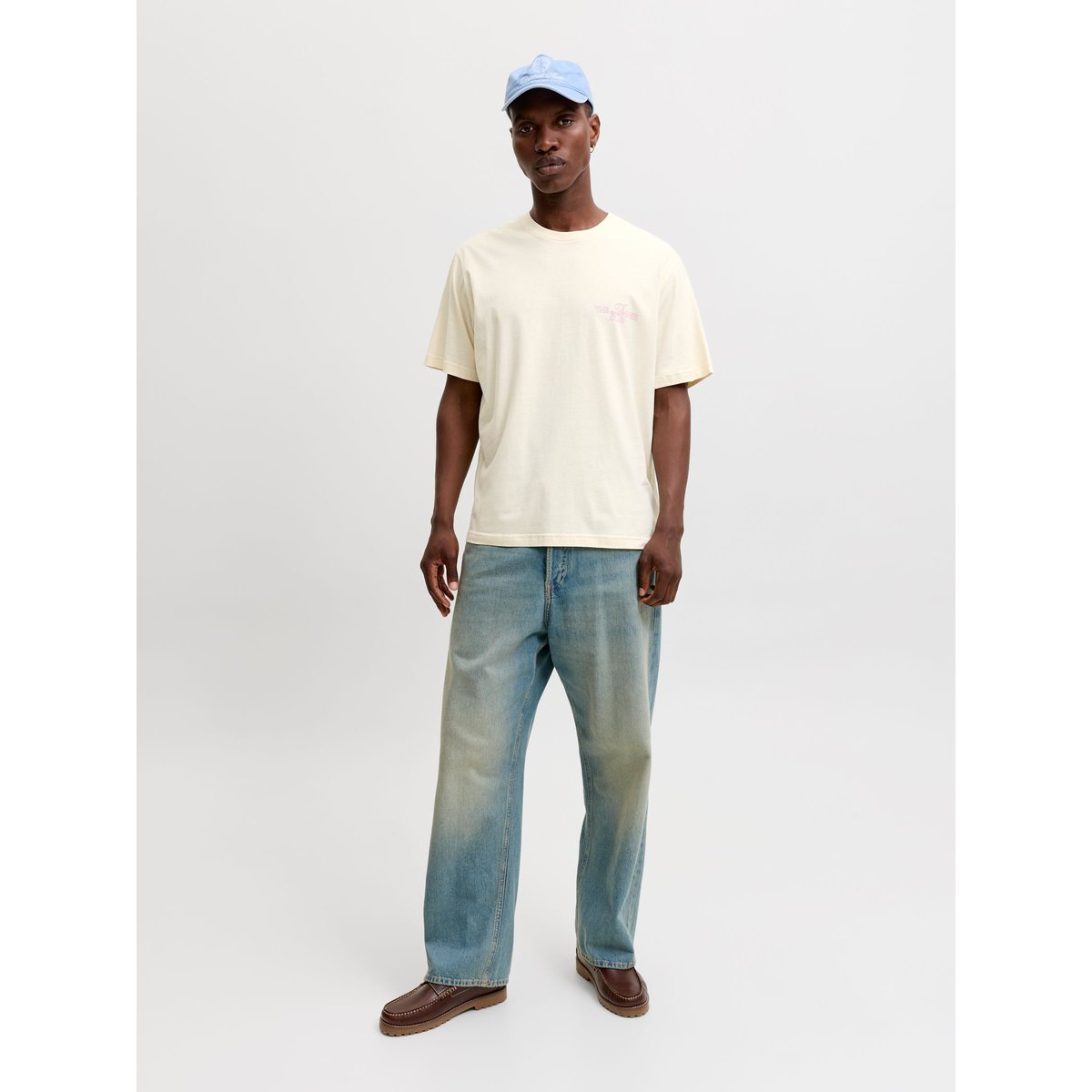 T-Shirt antique white, JACK & JONES