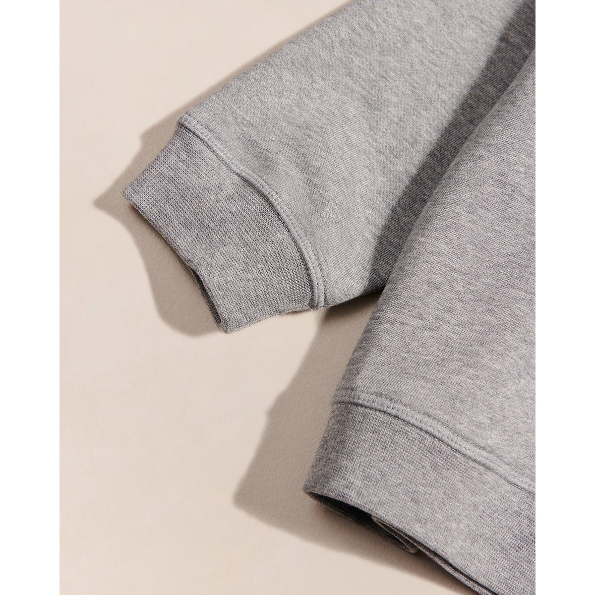 Sweat cœur brodé en coton bio, WE ARE FAMILY gris - gris chiné, EMOI EMOI