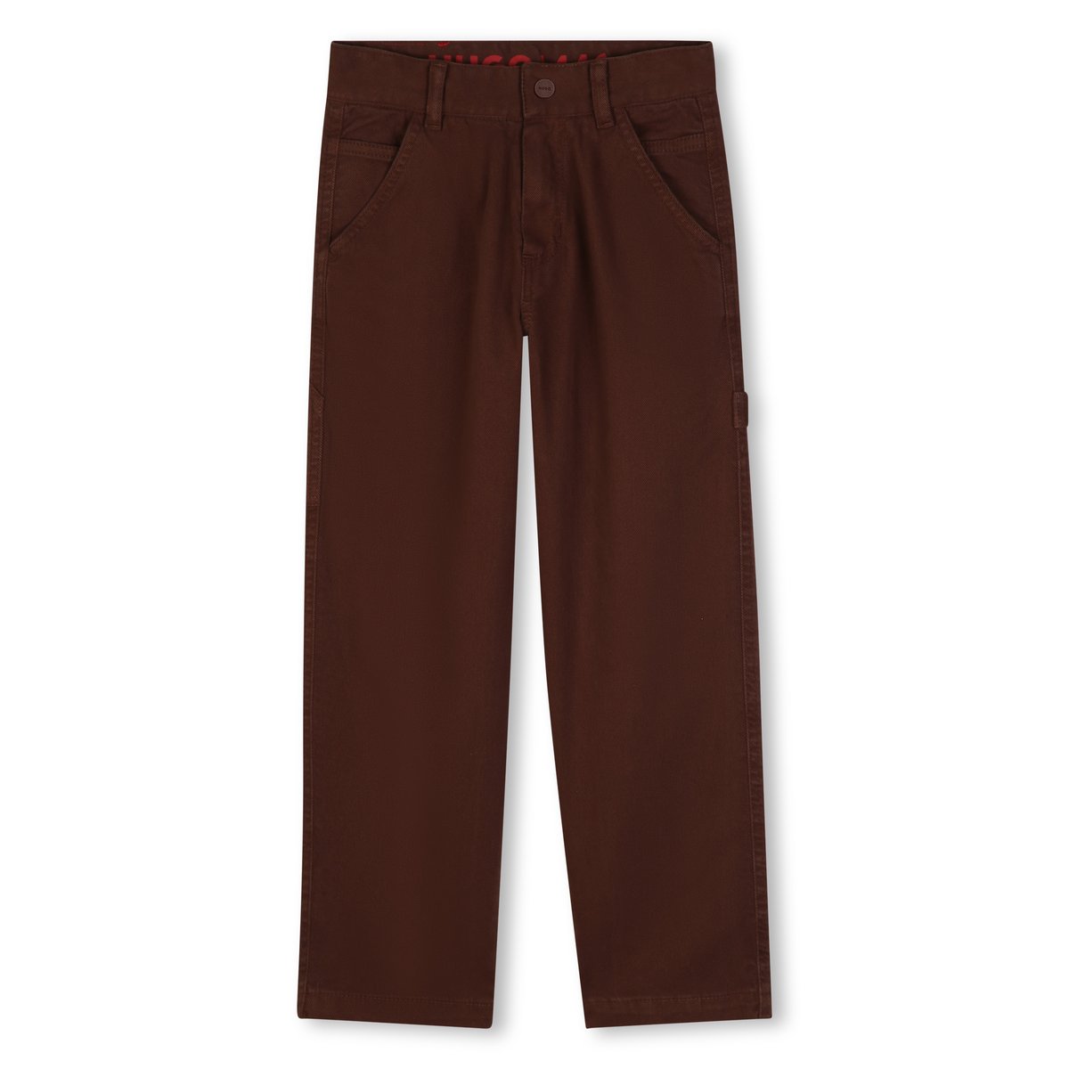 Pantalon en coton chicory coffee, HUGO KIDSWEAR