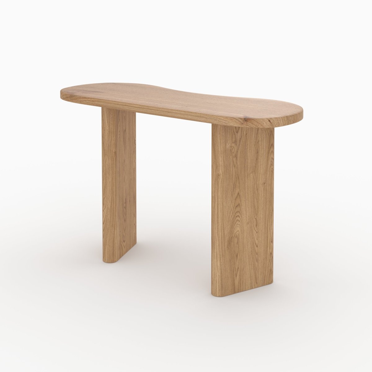 Console en bois massif de mindi - BRANDAN marron clair, MAISON PAVANE