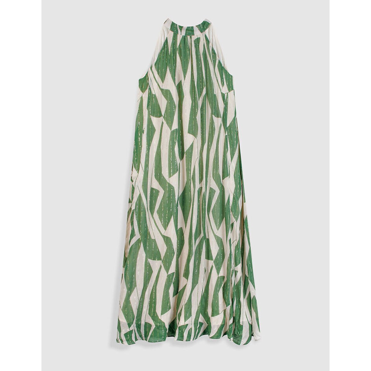 Robe longue imprimée smock green, IKKS