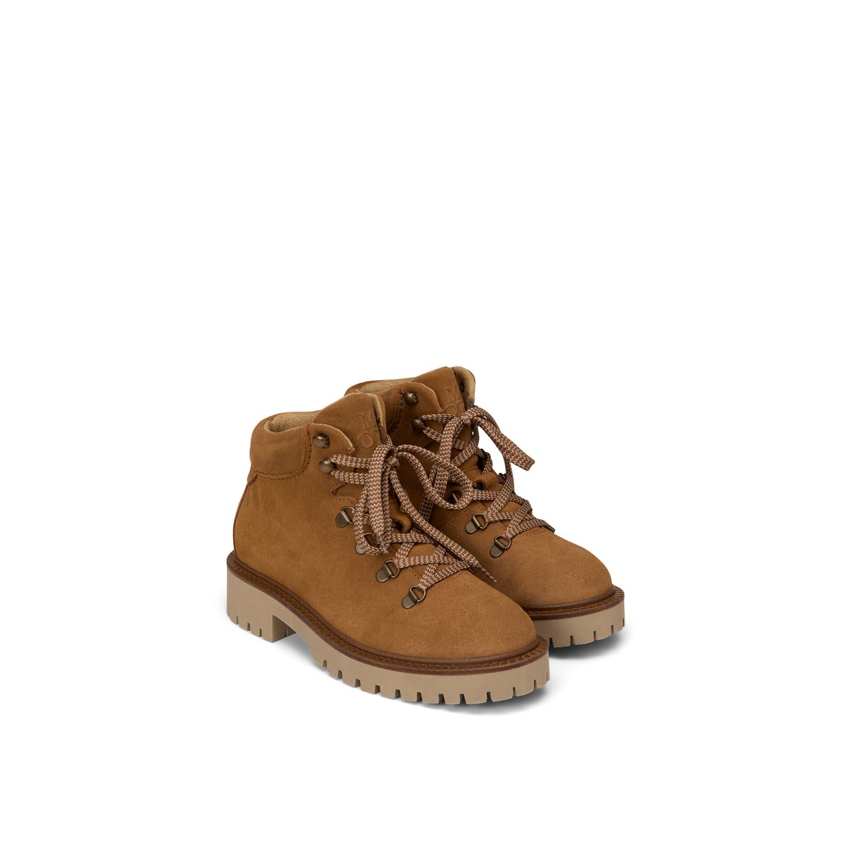 Bottes à lacets, modèle Phia en cuir velours huilé cognac, MARC O'POLO