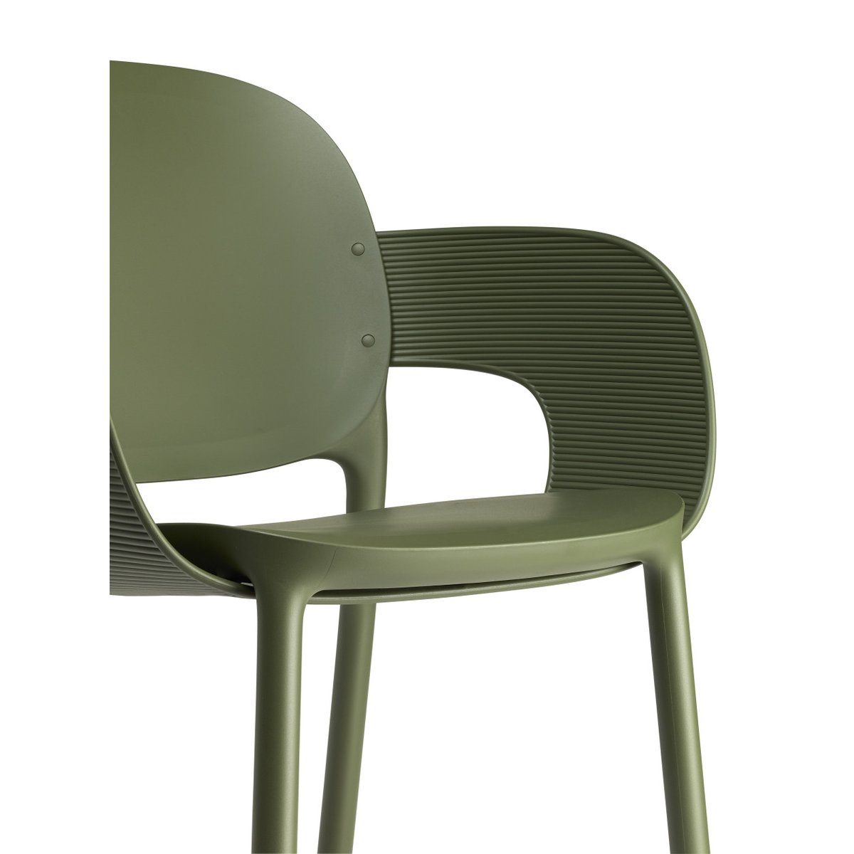 Chaise design empilable (lot de 2), HUG vert, SCAB DESIGN