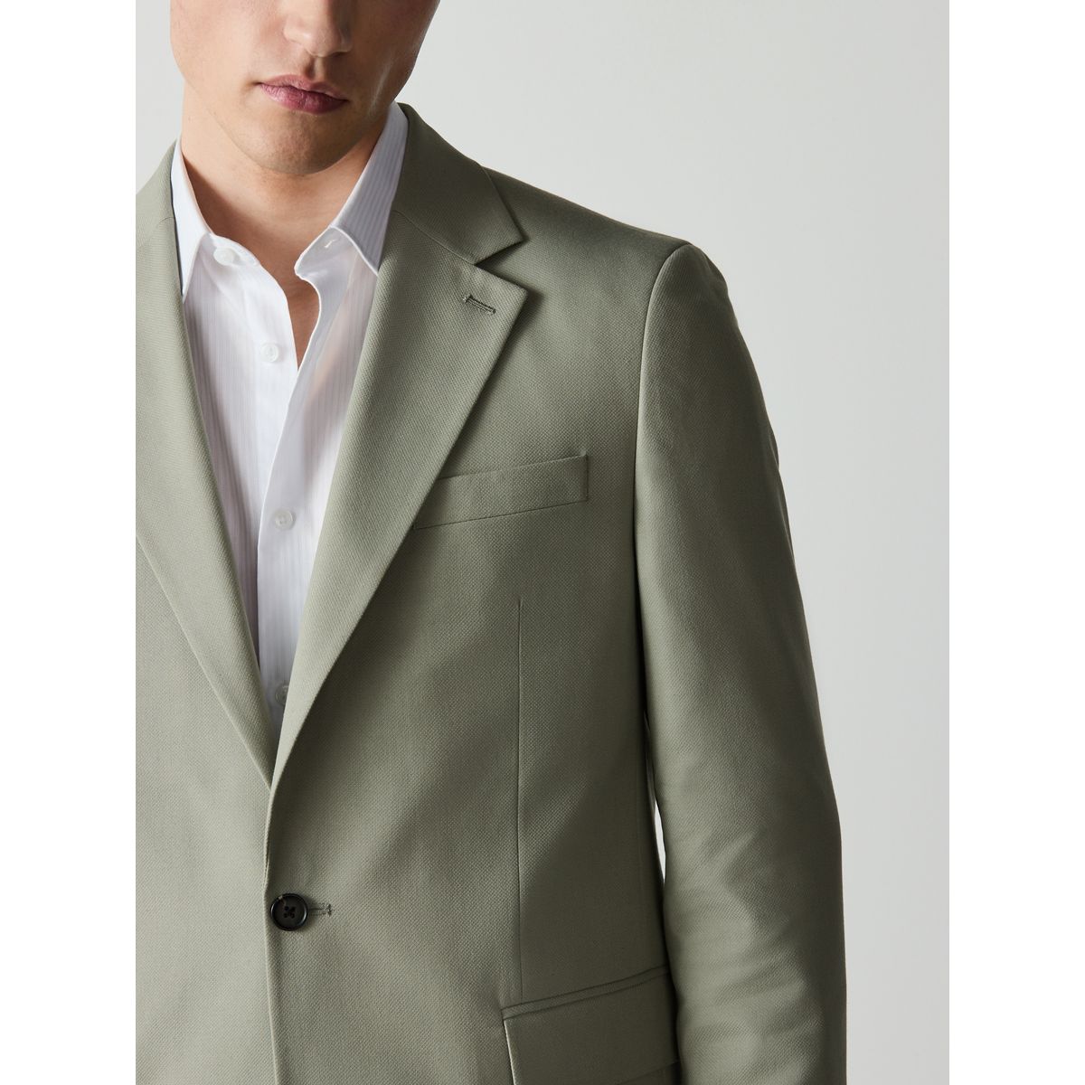 Veste de costume texturée coupe ample vert sauge, NEXT