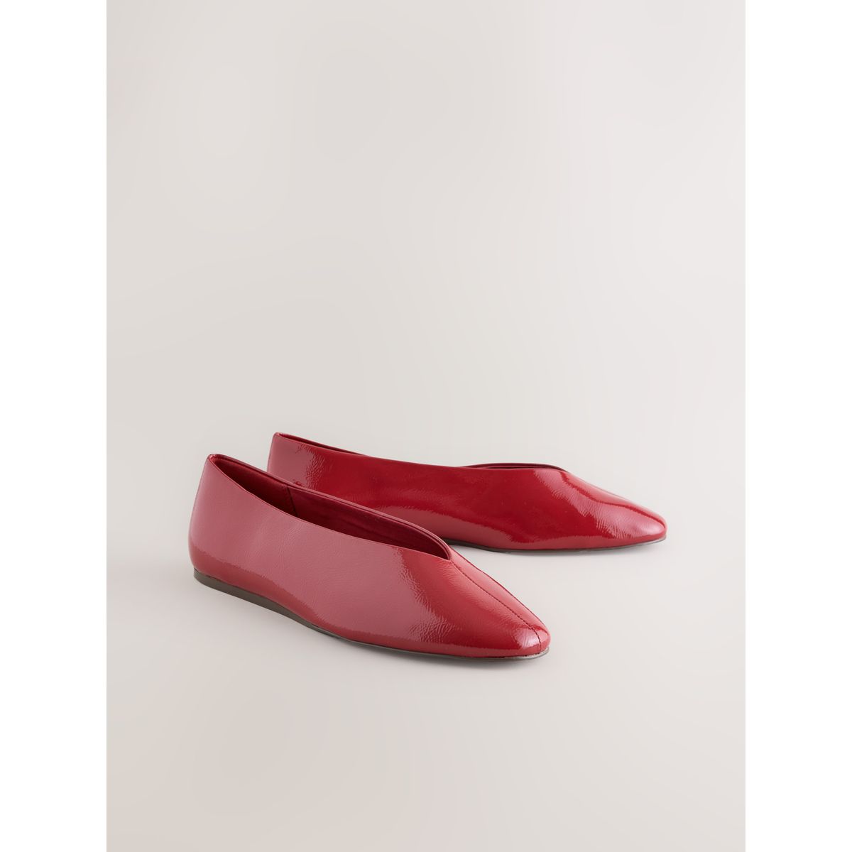 Ballerines à empeigne haute forever comfort® rouge, NEXT