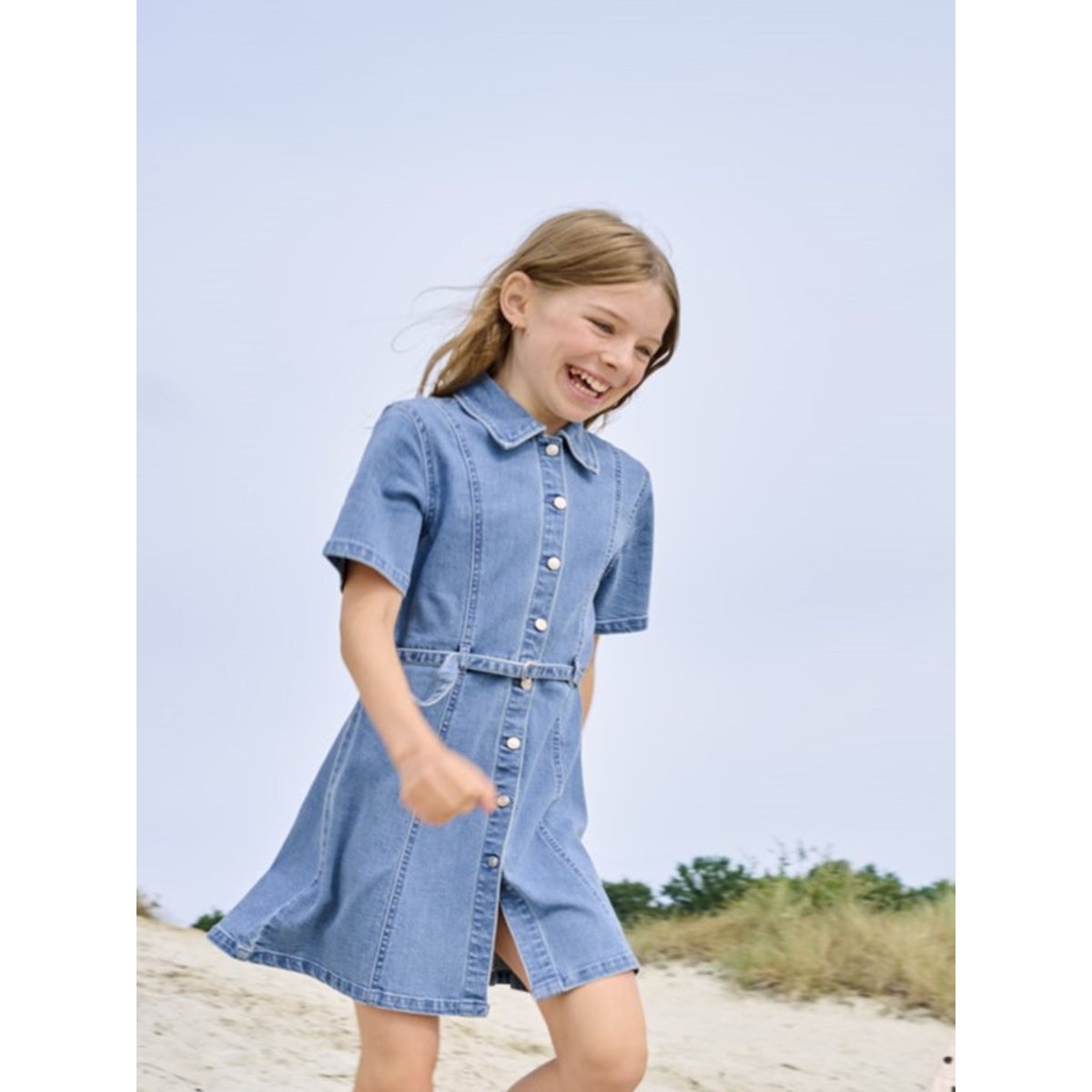 Robe En Denim medium blue denim, KIDS ONLY