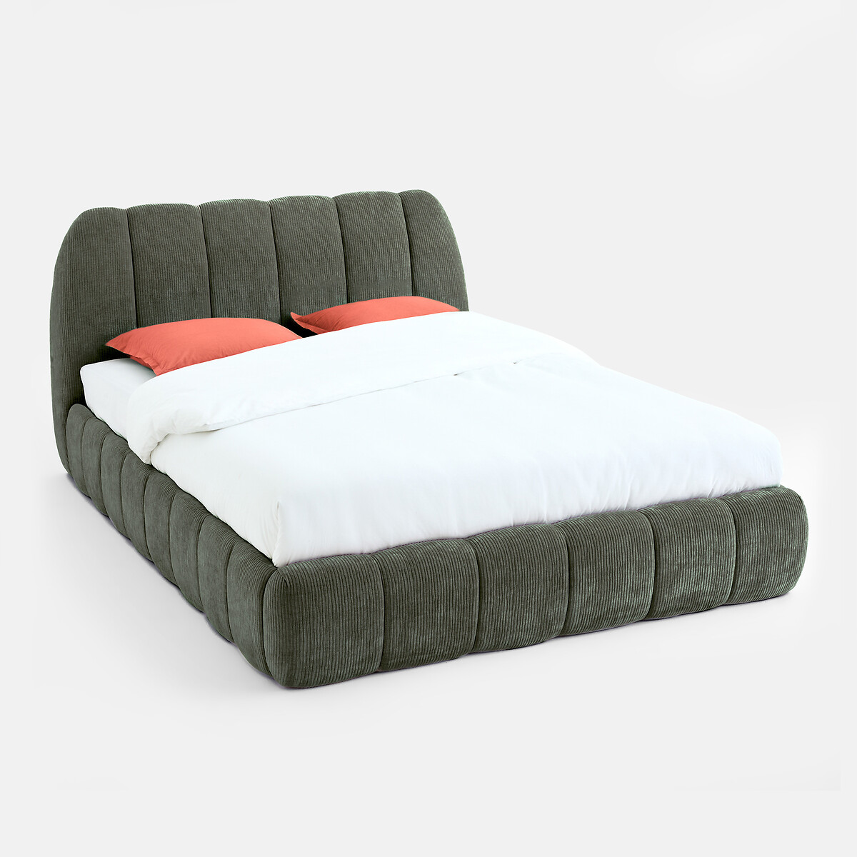 Kastenbett mit Bettkasten, NURIA khaki, LA REDOUTE INTERIEURS