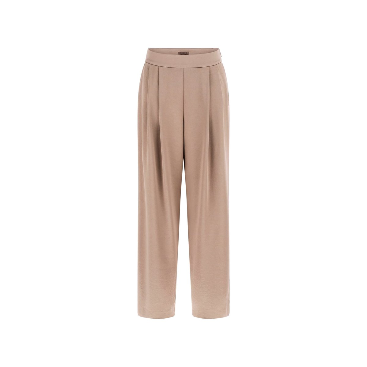 Pantalon Large En Satin beige, GUESS