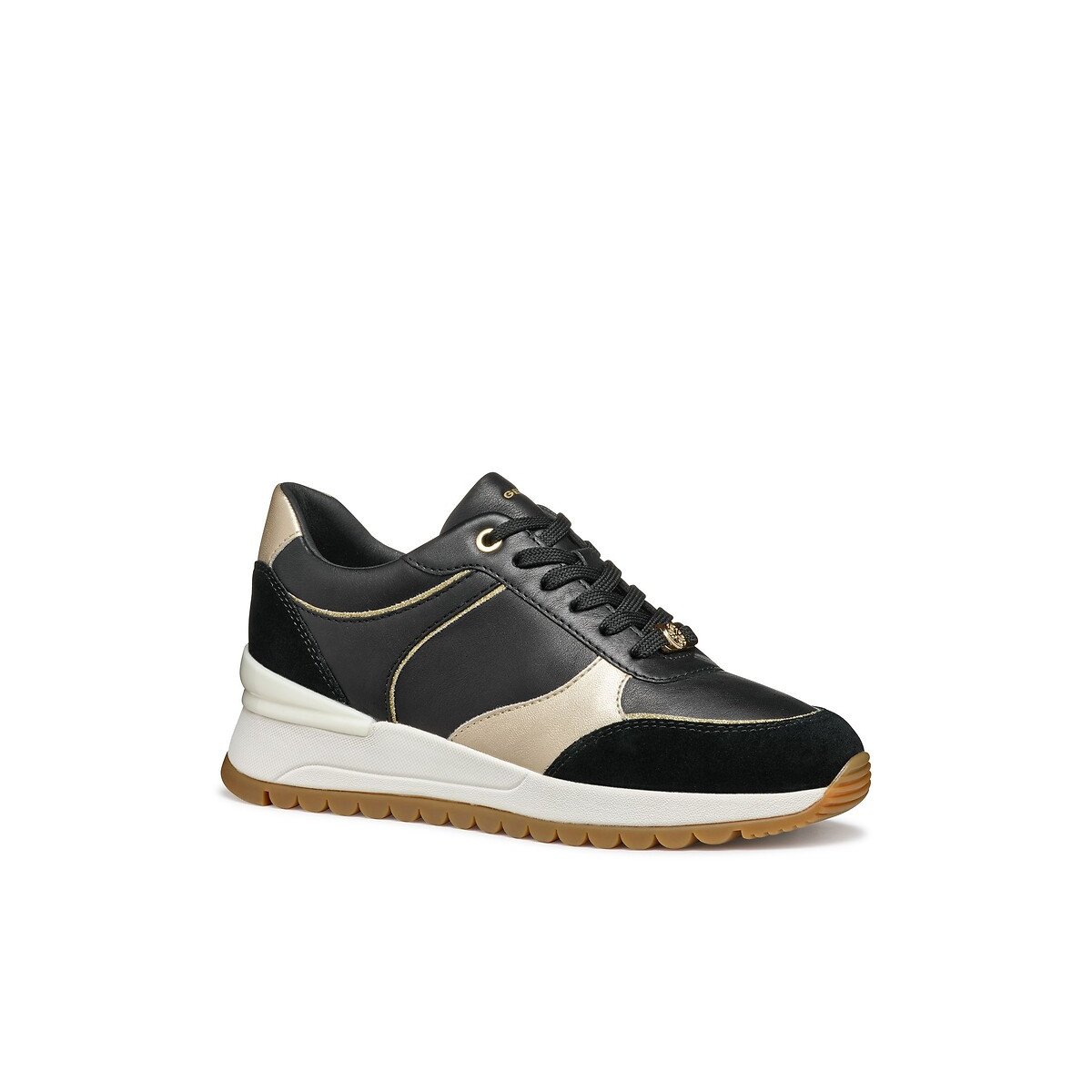 Baskets compensées Desya noir, GEOX