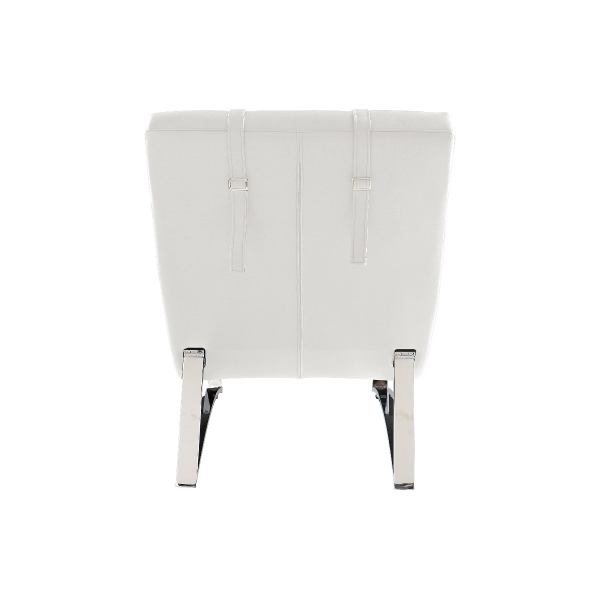 Chaise longue design MONACO blanc, MILIBOO