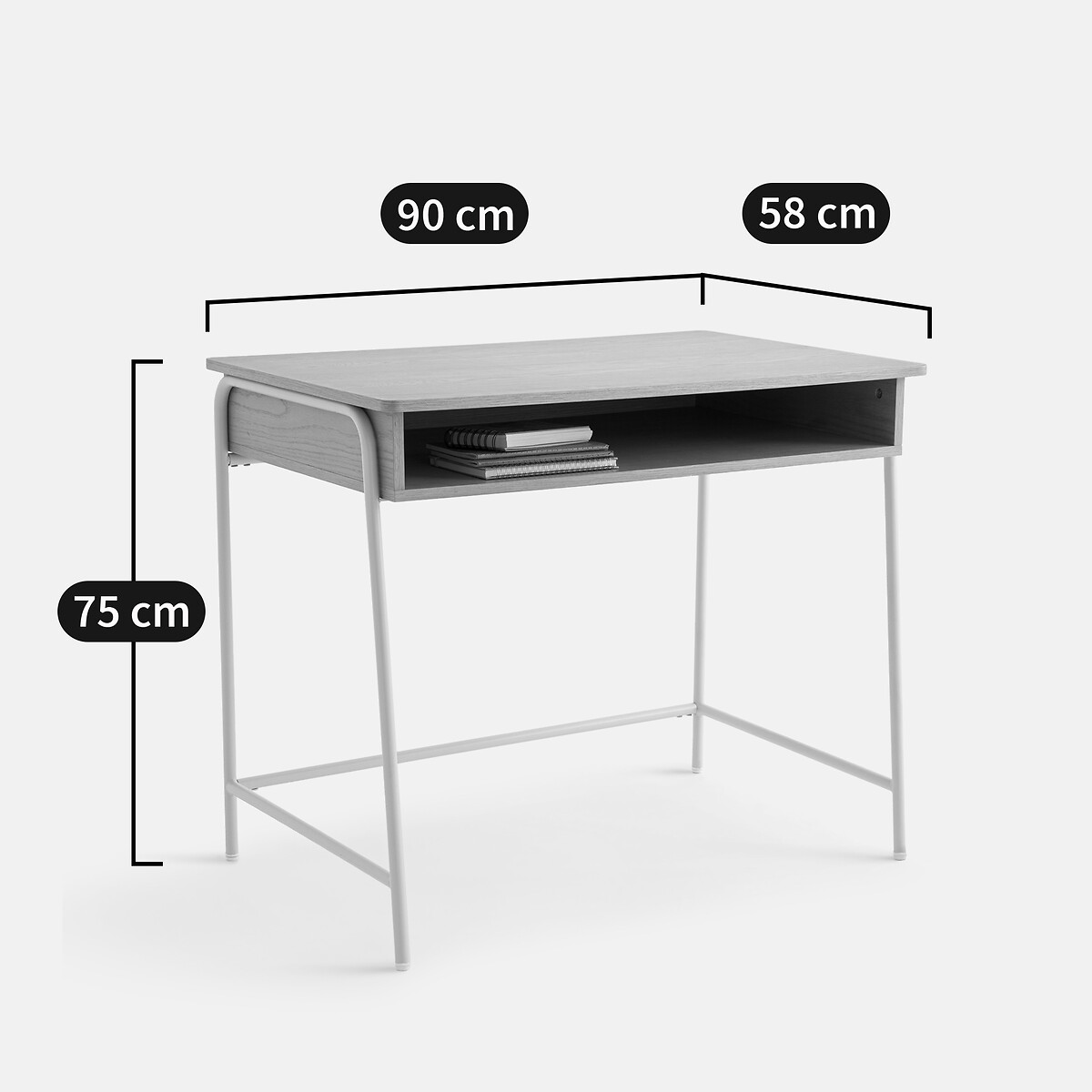 Bureau enfant, Marcus naturel/blanc, LA REDOUTE INTERIEURS