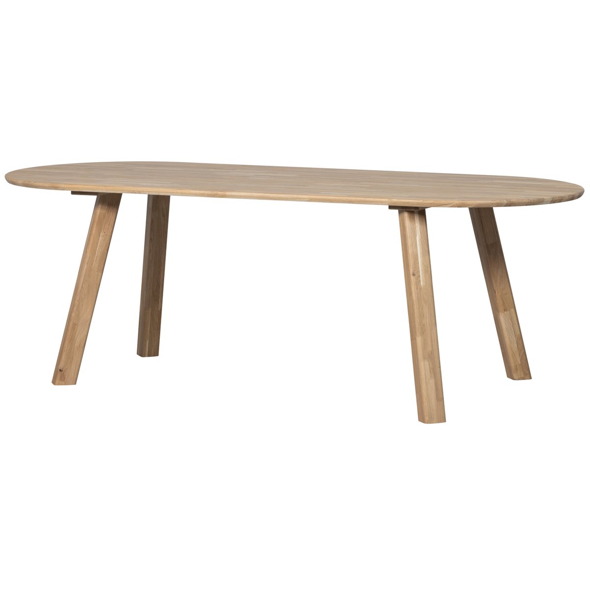 Lot de 2 pieds de table en bois de chêne HAARLEM transparent, WOOOD