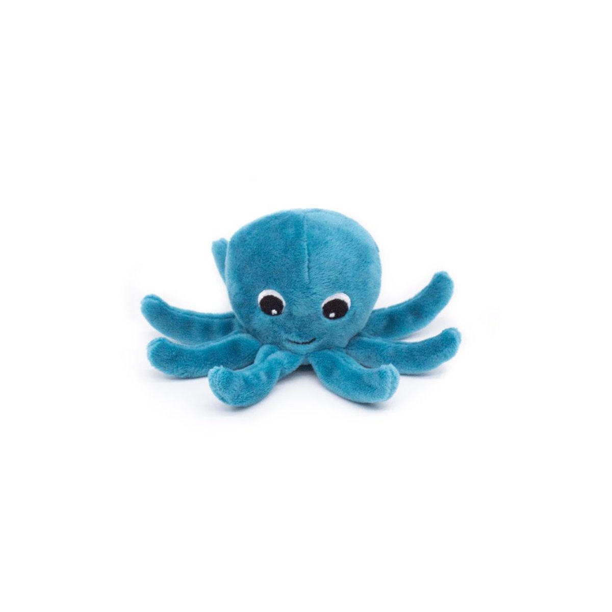 Peluche Filou la pieuvre maman et bébé bleu, blanc, LES DEGLINGOS