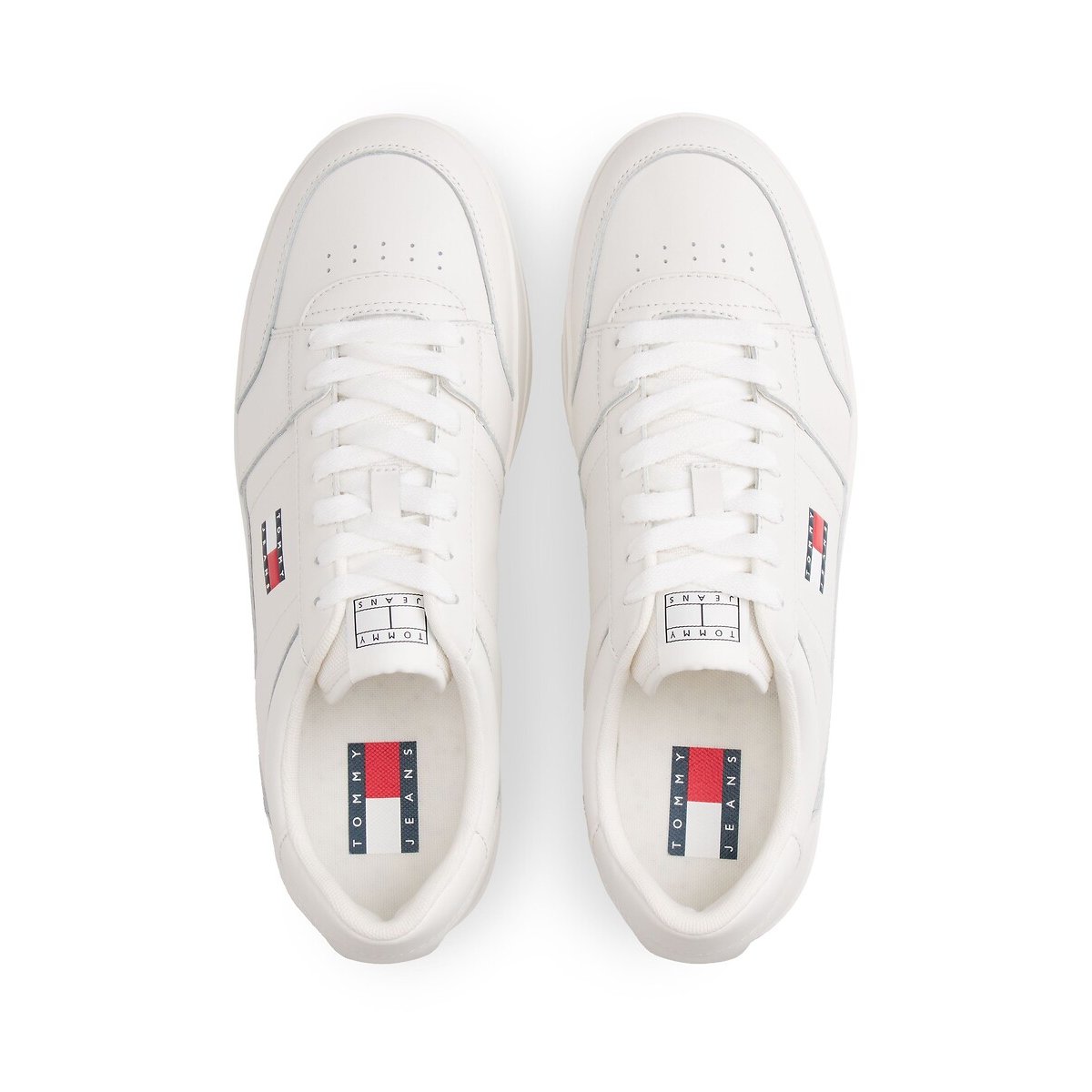 Baskets en cuir The Greenwich blanc, TOMMY JEANS