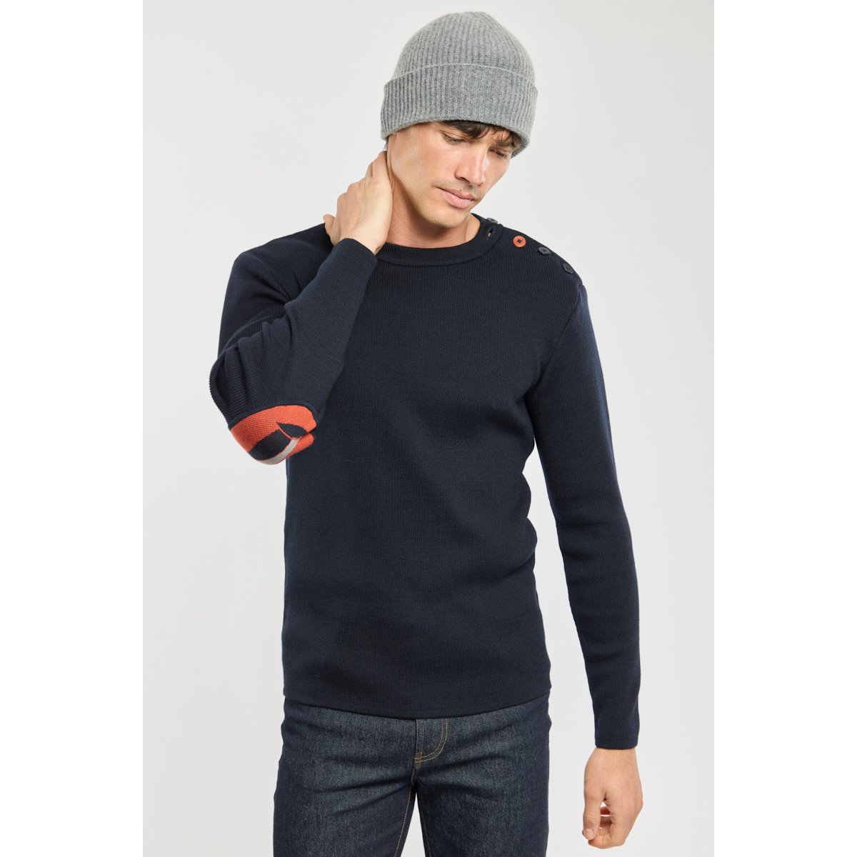 Pull marin Deauville - laine marine deep, ARMOR-LUX