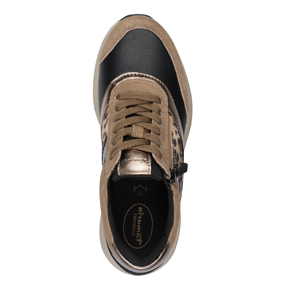 Basket comfort weite marron poivre foncé, TAMARIS