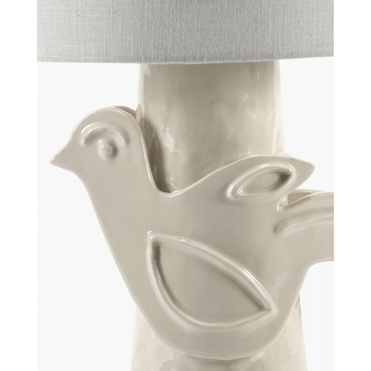 Lampe de table en grès Paloma blanc, SERAX