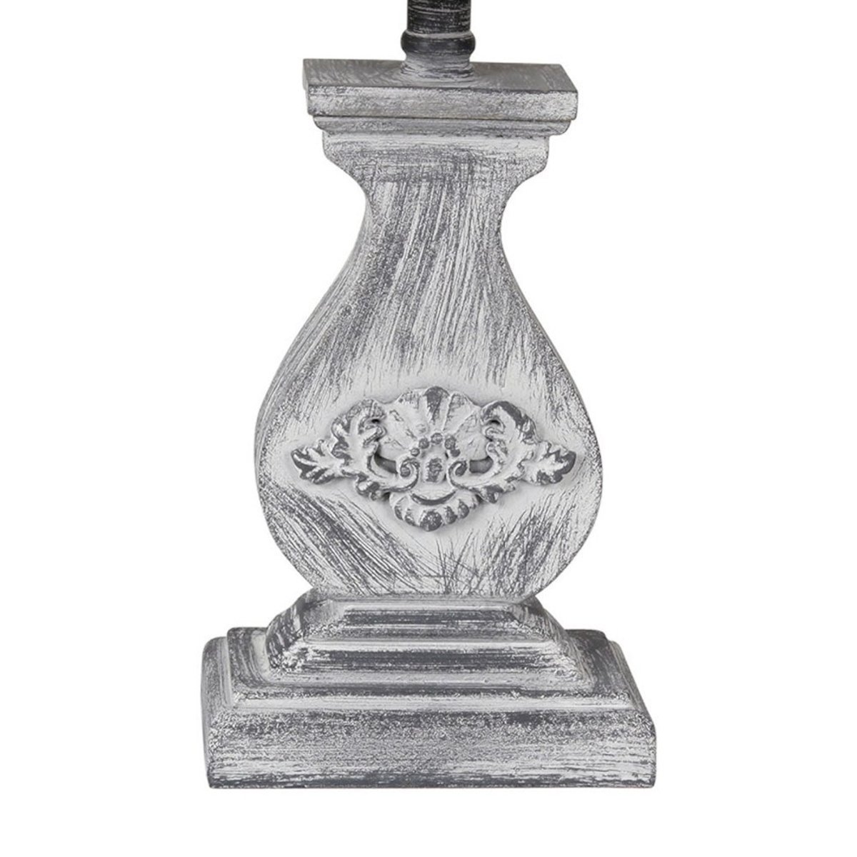 Lampe Base Rectangulaire En Bois Coloris Gris gris, DECORATIE