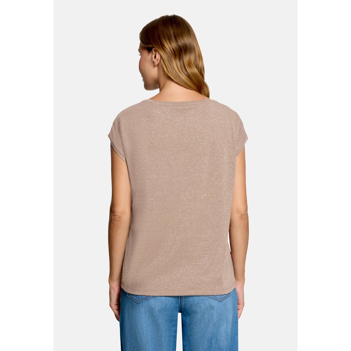 T-shirt façon blouse à impression brown/red, BETTY BARCLAY
