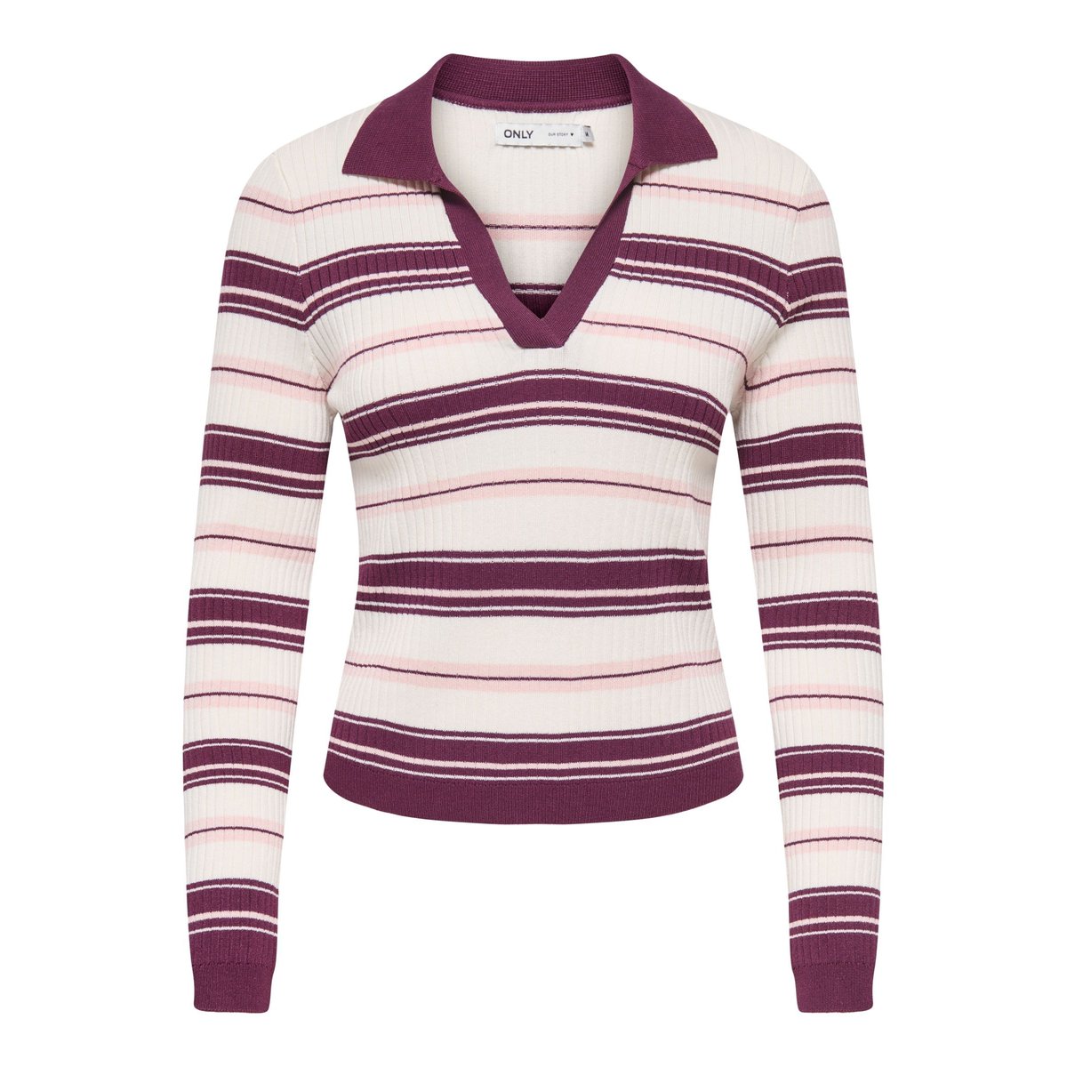 Pull En Maille violette - grape wine, ONLY