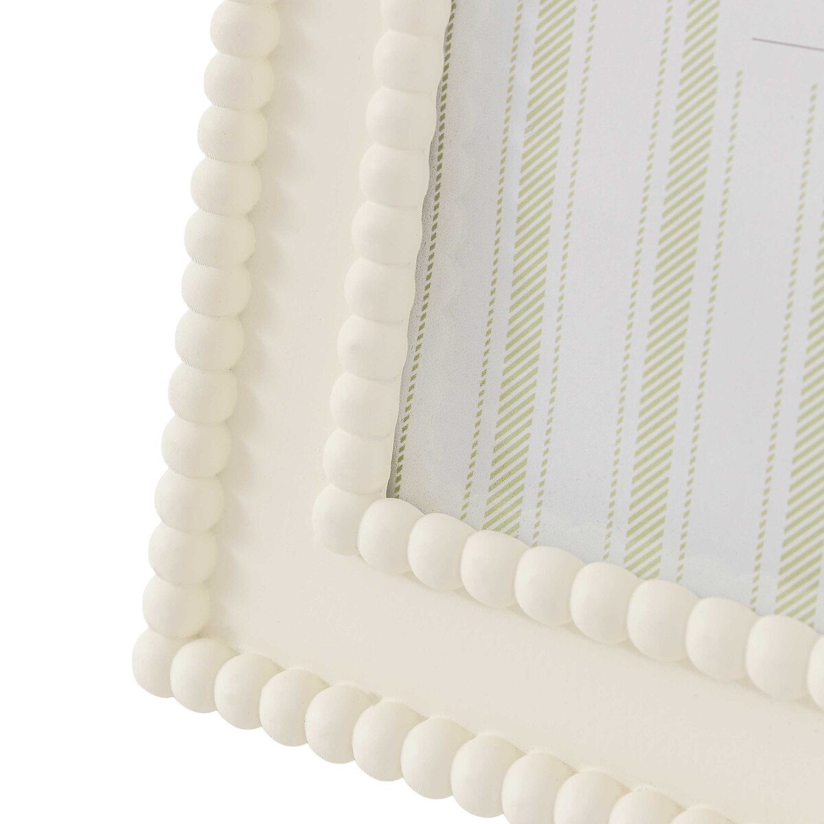 5x7" Calitri Beaded Photoframe in White white, ÉDITÉ