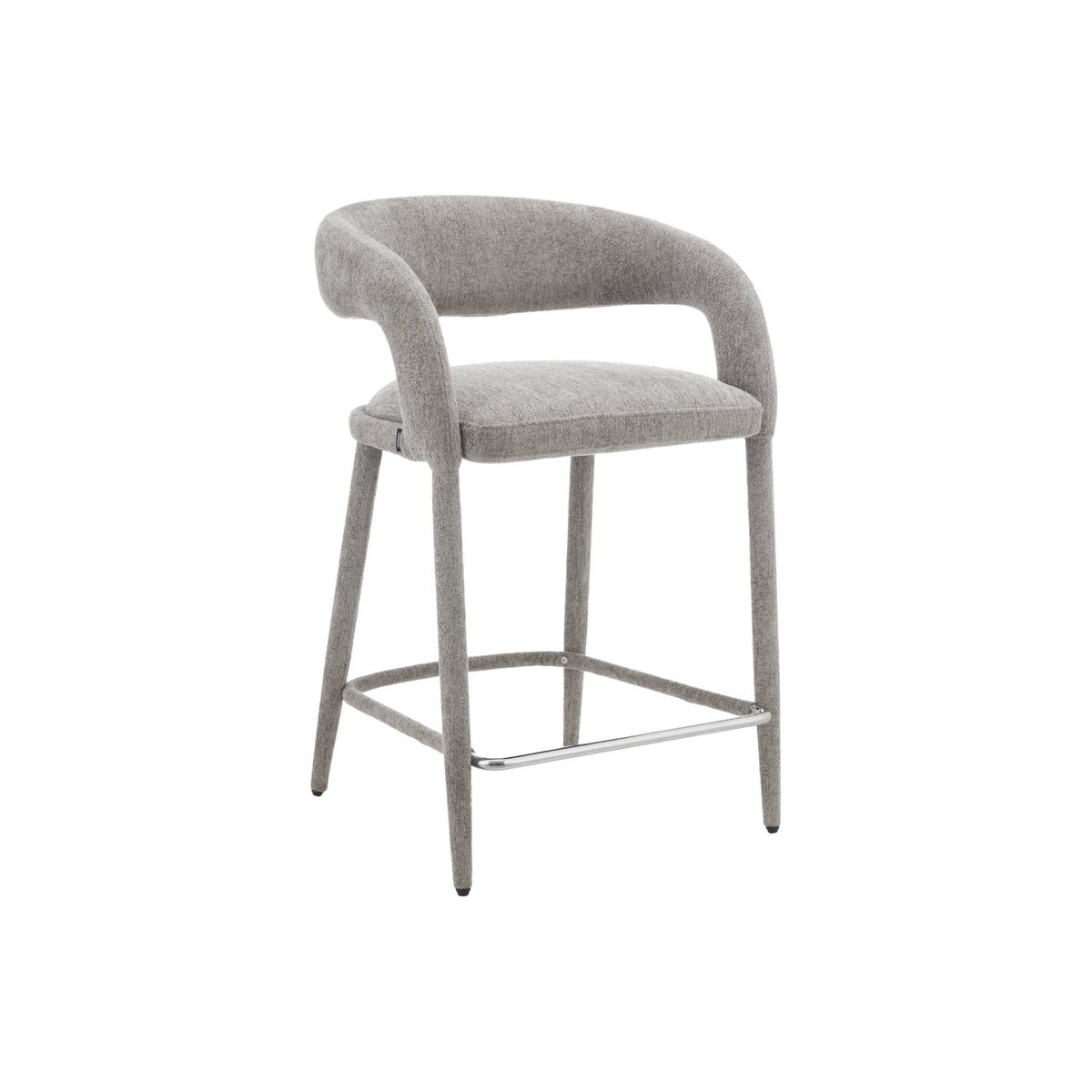 Tabouret de bar contemporain tissu (lot de 2) ALESSIA bordeaux, SWEEEK