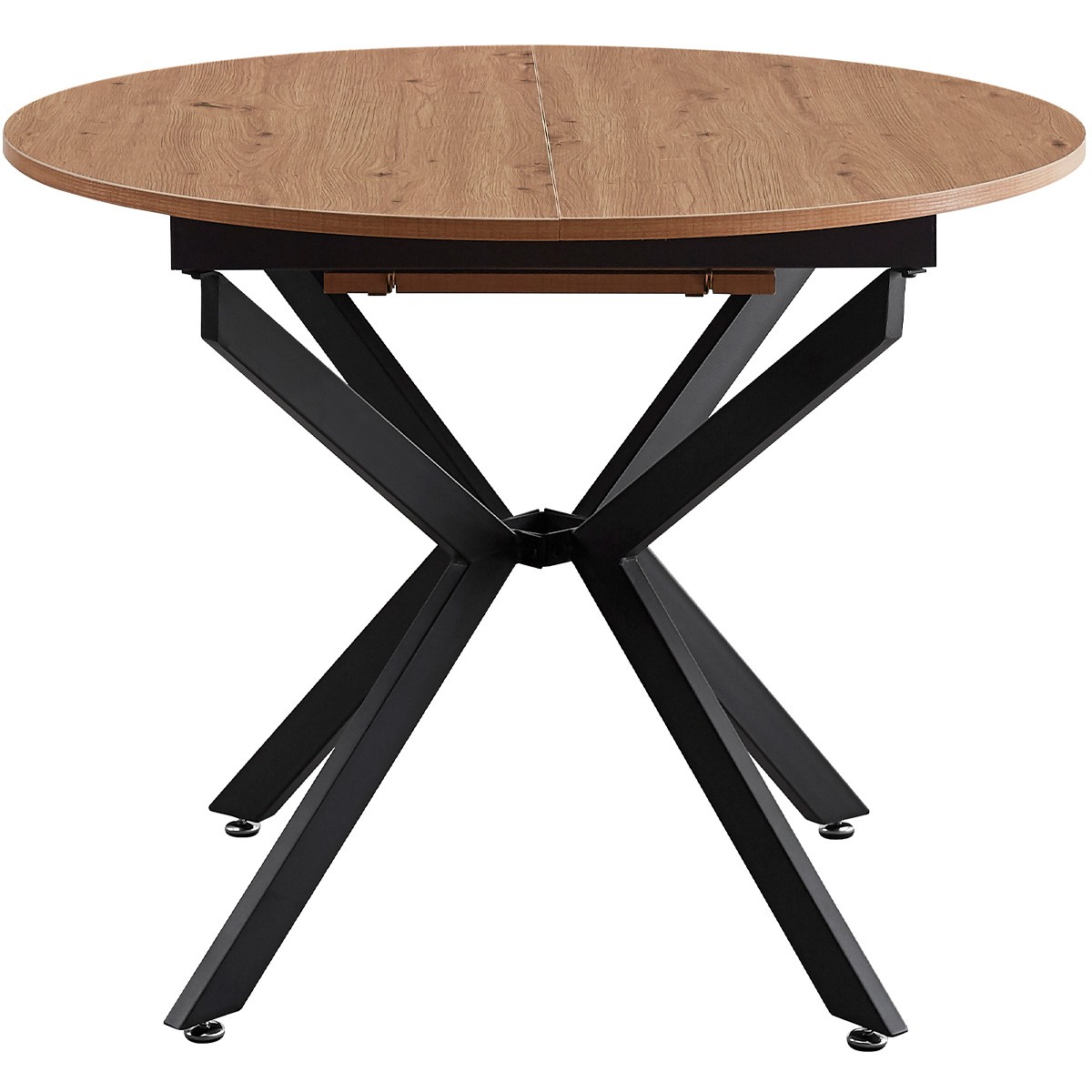 Table à manger extensible effet bois 4/6 personnes - MARIUS bois, HOMIFAB