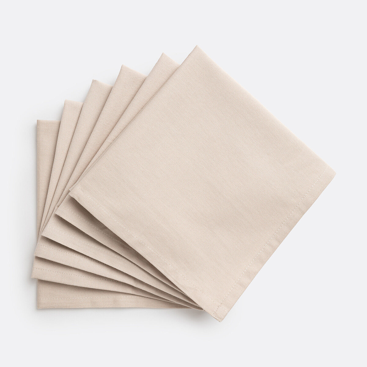 Lot de 6 serviettes de table anti-tache, SCENARIO naturel, LA REDOUTE INTERIEURS
