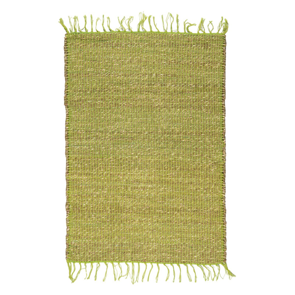 Tapis en jonc de mer et coton PROVENCA orange, THE DECO FACTORY