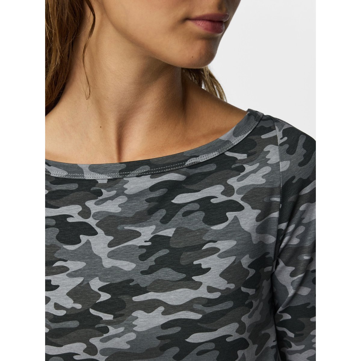 Top Manches 3/4 gris - light grey melange1, PIECES