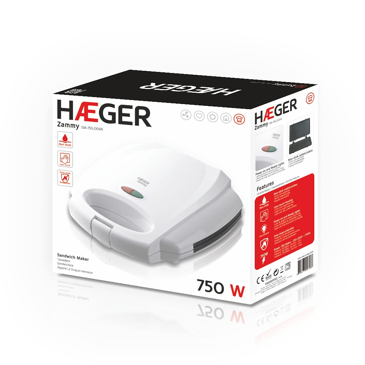 Sanduicheira Zammy, HAEGER branco, HAEGER